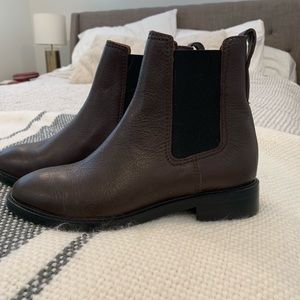 NWOT Leather Chelsea Ankle Boots